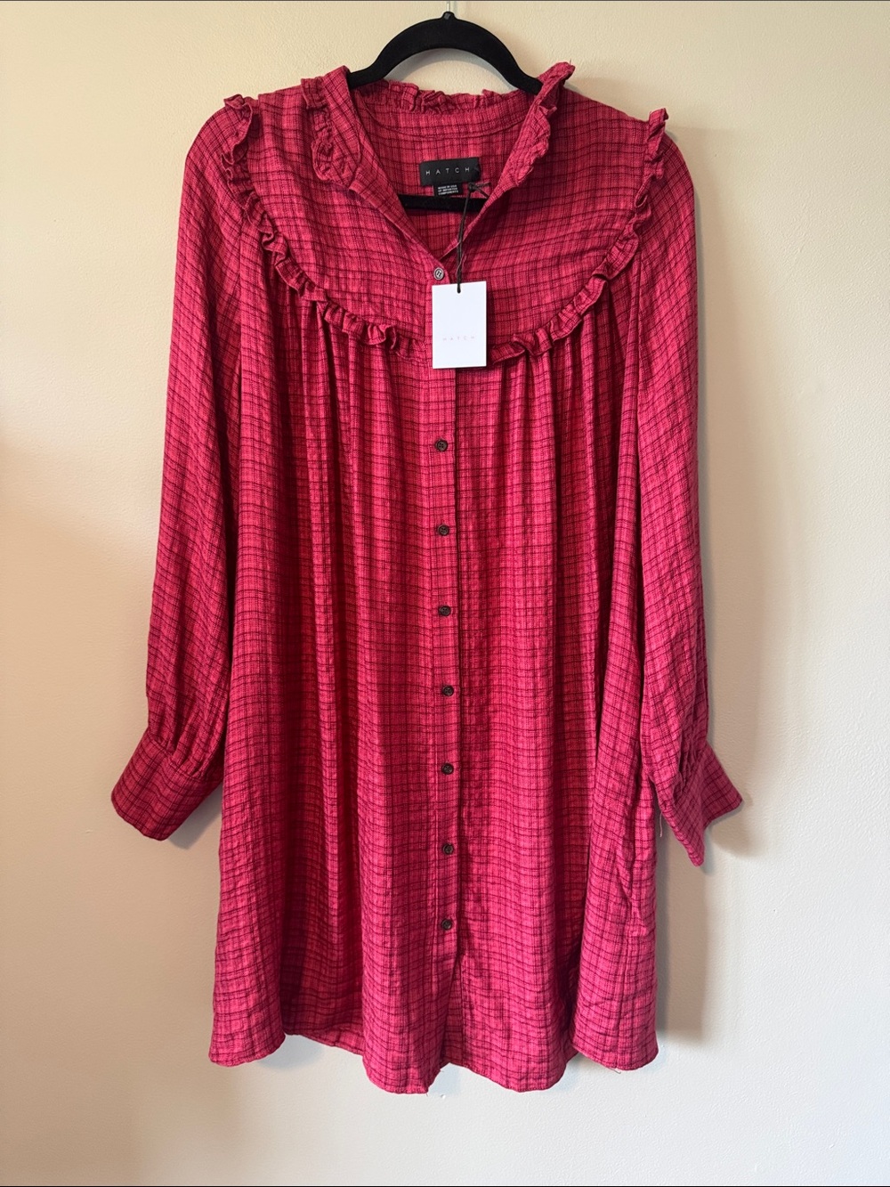 Hatch The Vera Mini Button Front Dress - Picture 2 of 7